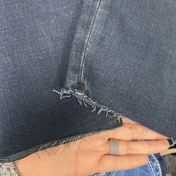 NWT Good American  Waist Crop Raw Hem - Picture 6 of 7